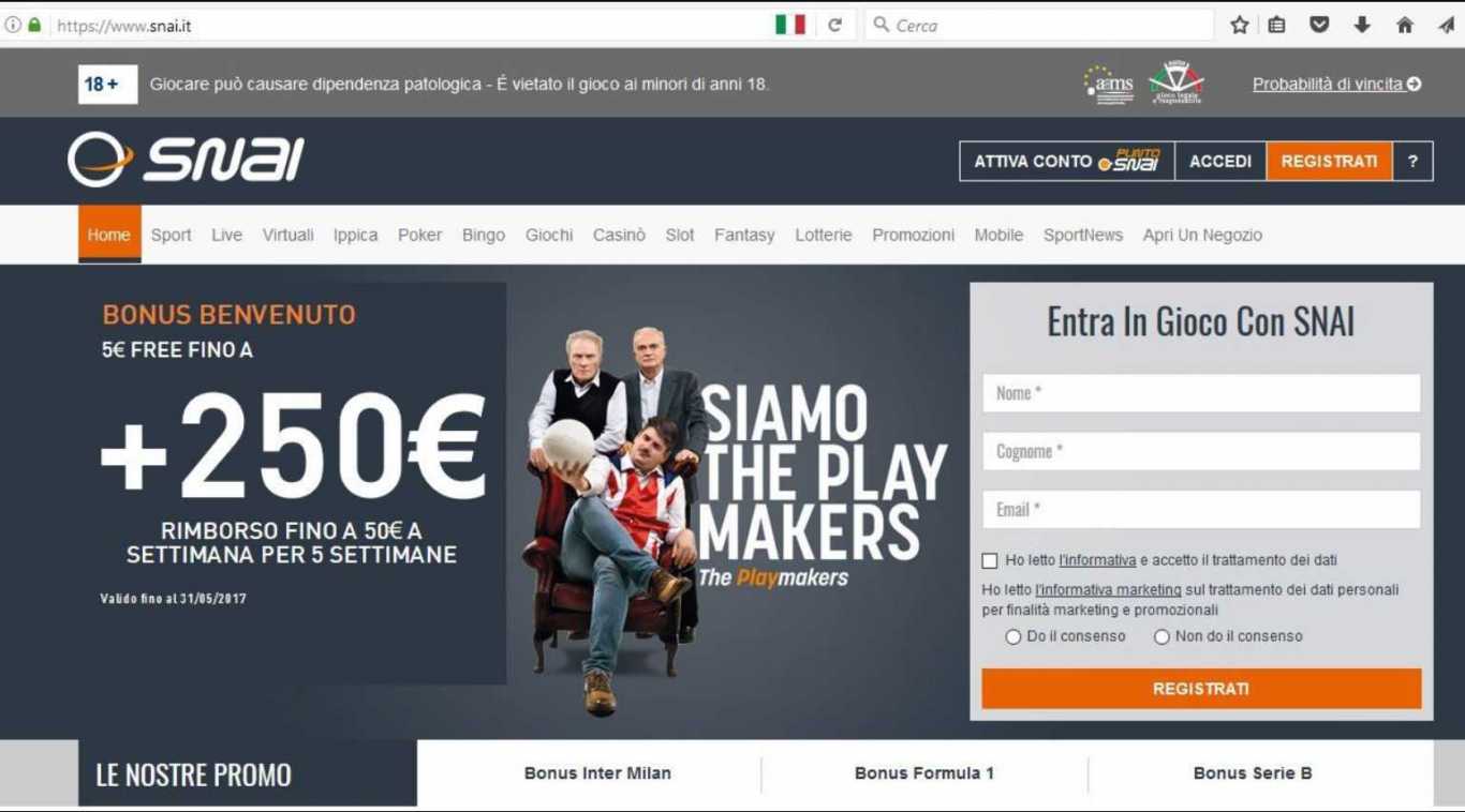 Codice promo Snai